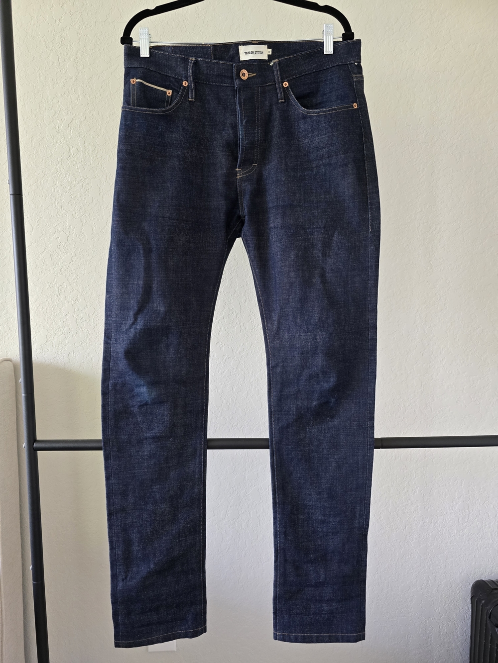 Taylor Stitch Men’s Raw Indigo Jeans - Dark Blue